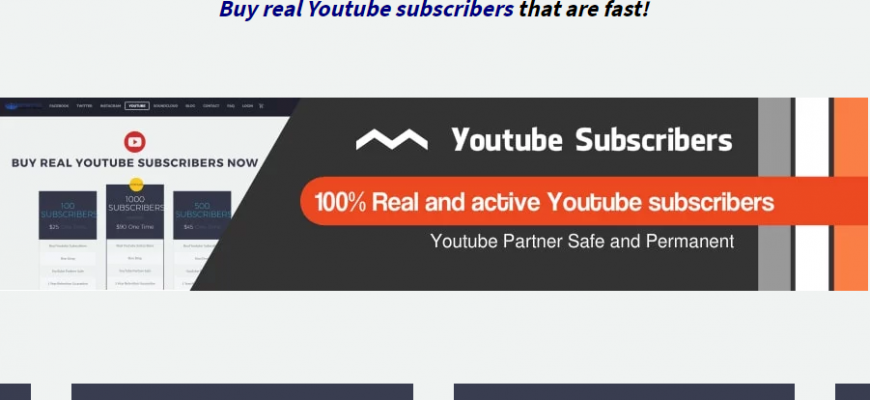 buy real Youtube subscribers